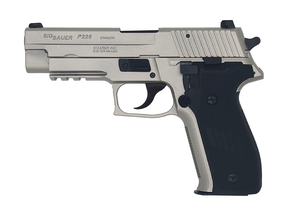 【タナカ】SIG P226 Railed Frame Evolution 2 “Warm Silver Coating” ALL HW  モデルガン