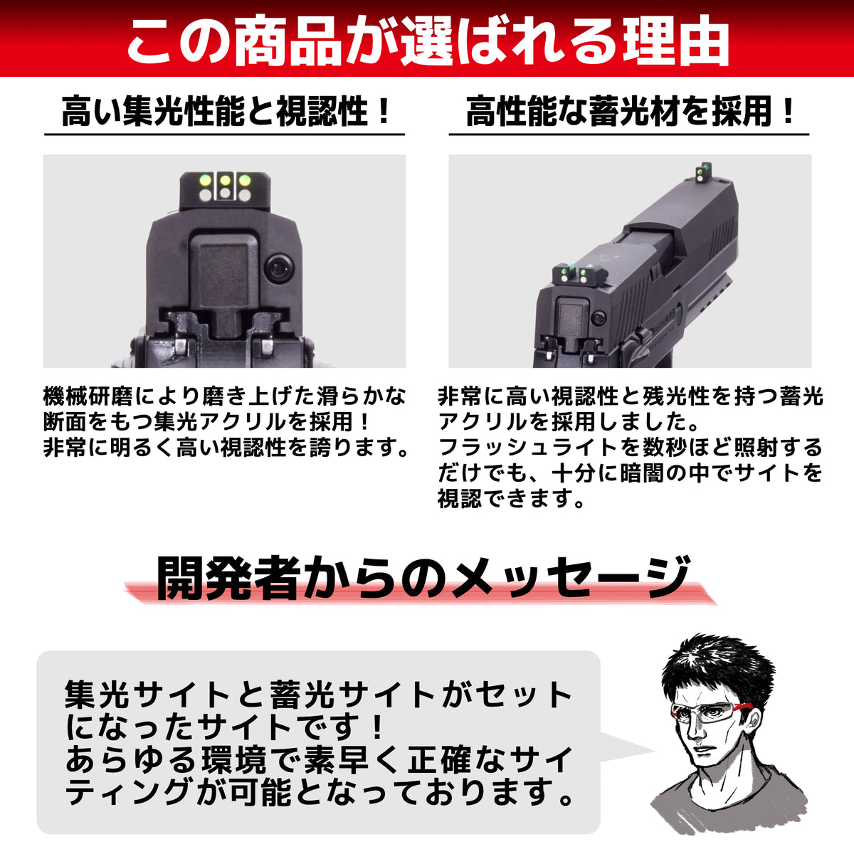 DCI Guns】ハイブリッドサイト 東京マルイ P320フルサイズ GBB用 – ROCK-et