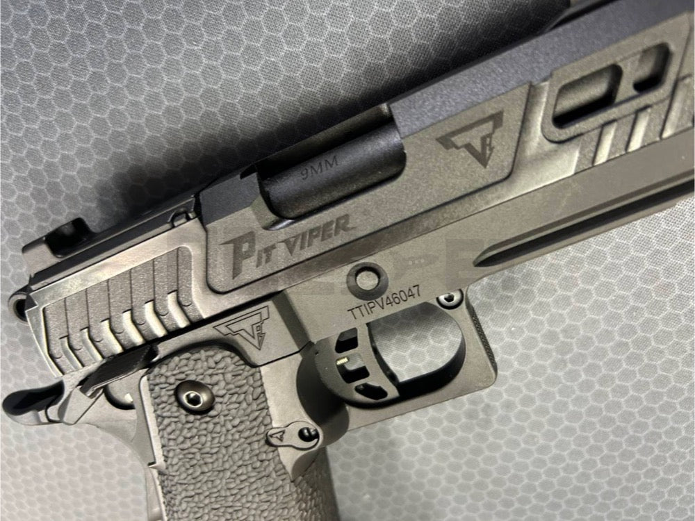 NGS】BATON airsoft BT-SAND VIPER BK ”PIT VIPER深彫” リアル刻印