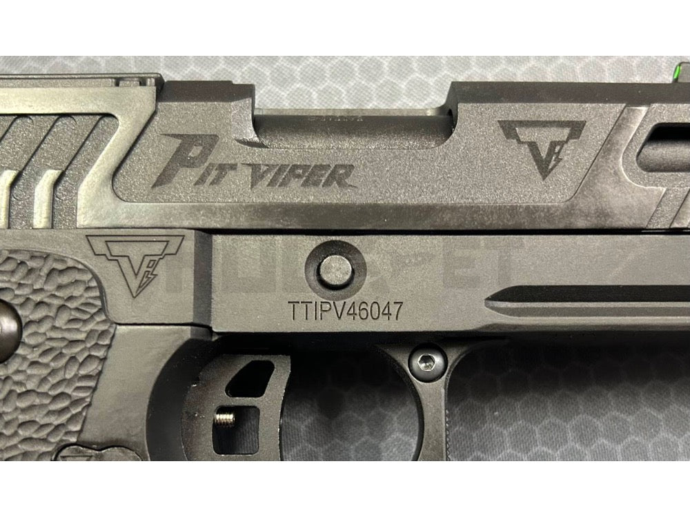 NGS】BATON airsoft BT-SAND VIPER BK ”PIT VIPER深彫” リアル刻印