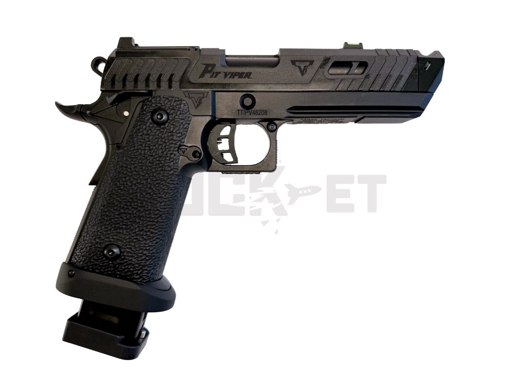 NGS】BATON airsoft BT-SAND VIPER BK ”PIT VIPER深彫” リアル刻印