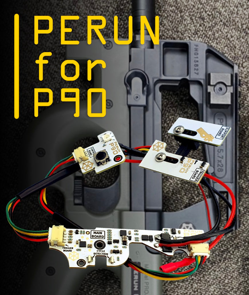 P90 PERUN 電子トリガー組込済 プリコック対応カスタム 電動ガン