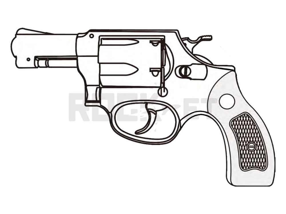マルシン】S&W M60 3インチ シルバーABS 木製サービスグリップ 6mmBB X