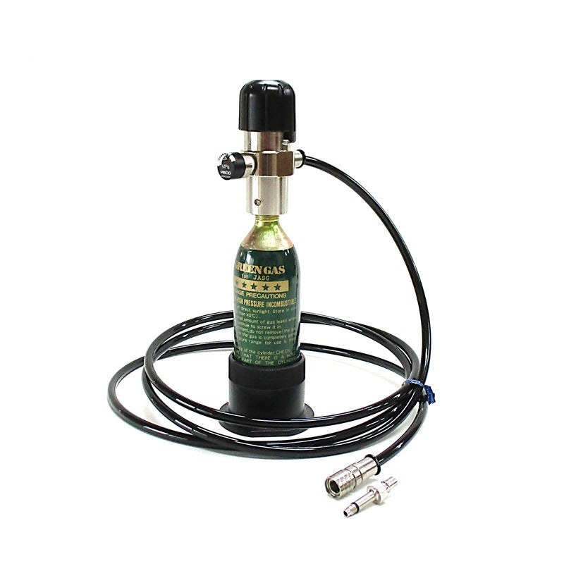 【SUN PROJECT】No.15850 エアソフトガン用 メーター付グリーンガスレギュレーター スタートセット ストレートホース