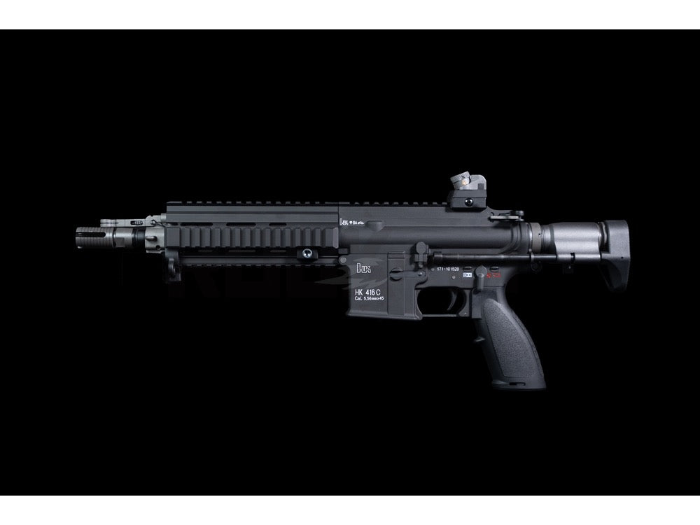 東京マルイ H&K HK416C GBB ブラック WE】 H&K HK416C ガスブローバック V3 JAPAN ver. リアル刻印 90日間