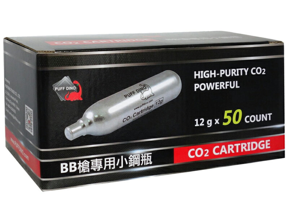 PUFF DINO】 CO2カートリッジ CO2ボンベ 12g 50本セット – ROCK-et