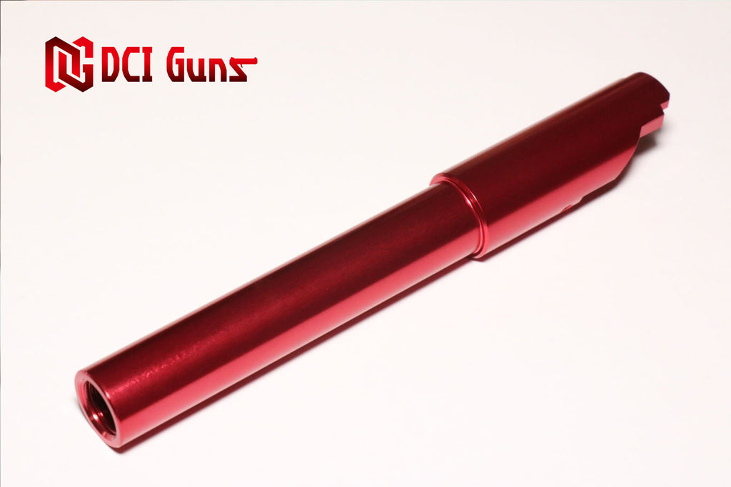 【DCI Guns】メタルアウターバレル 11mm正ネジ　レッド　東京マルイ M45A1/1911/MEU用