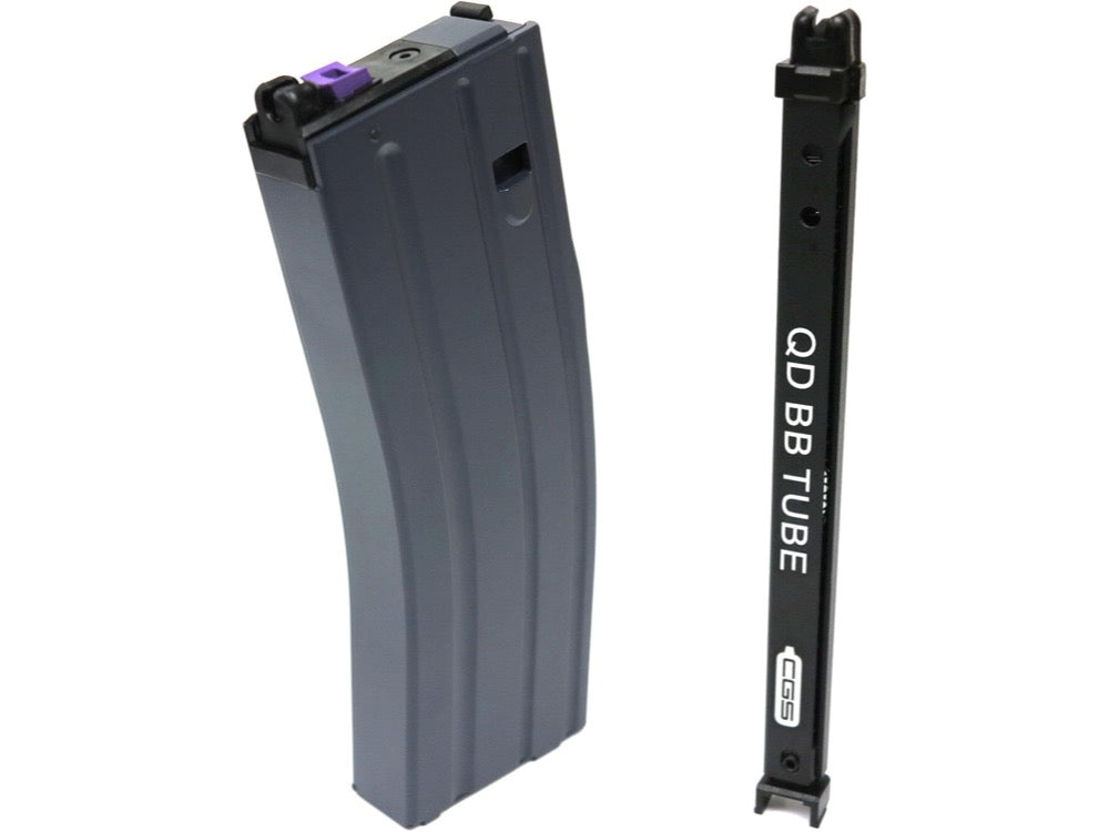 【T8 Airsoft】マルイM4 MWS用 30連タイプ デュアルソースマガジン (リキッドチャージ/外部ソース両対応)