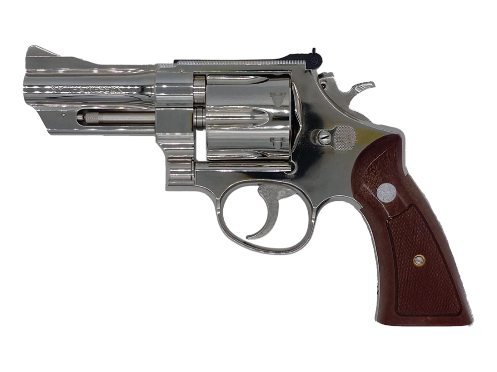 【タナカ】S&W M27 “The .357 Magnum” 3-½ inch Nickel Finish モデルガン（2025年11月11日新発売・予約）