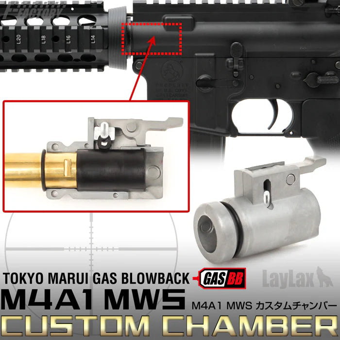M4 カスタム　TOKYOマルイ LayLax] Tokyo Marui Real Gas Blowback M4A1 MWS Custom