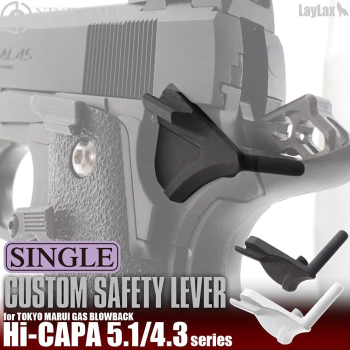【LayLax】NINEBALL Hi-CAPA5.1/4.3 カスタムセーフティレバー[シングル]