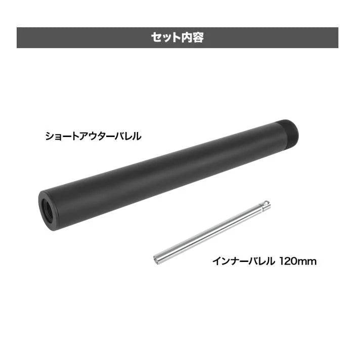 LayLax】VSR-ONE ショートアウターバレル & インナーバレル120mm – ROCK-et