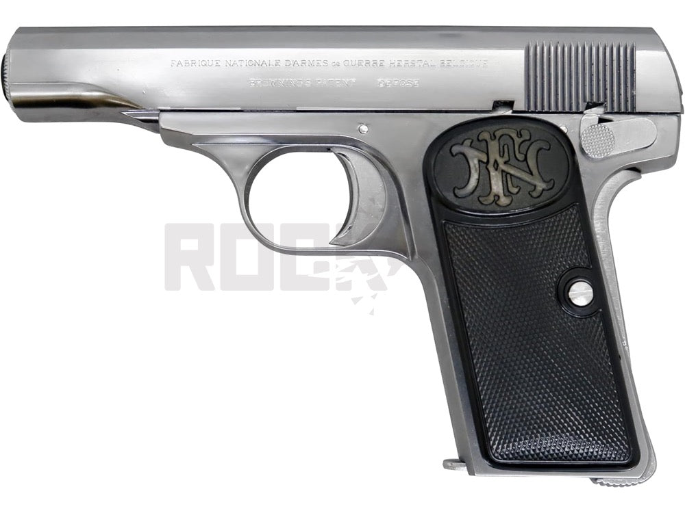 FN 1910 シルバー モデルガン マルシン】FN ブローニング M1910 シルバーABS PFCブローバック 発火式