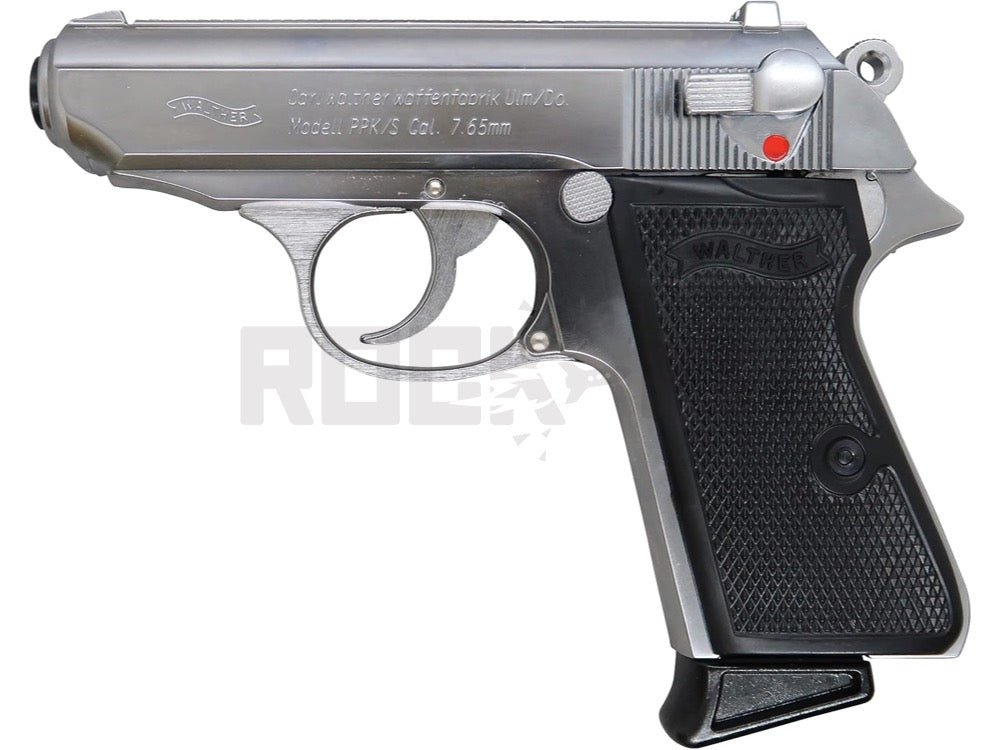 【マルシン】ワルサー PPK/S シルバーABS 発火式ブローバックモデルガン【完成品】
