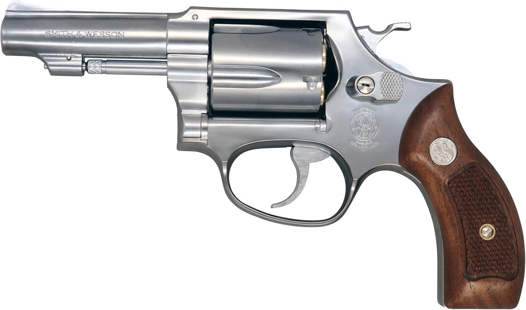 【マルシン】S&W M60 3インチ シルバーABS 木製サービスグリップ 6mmBB Xカート式ガスリボルバー（2025年3月19日新発売）