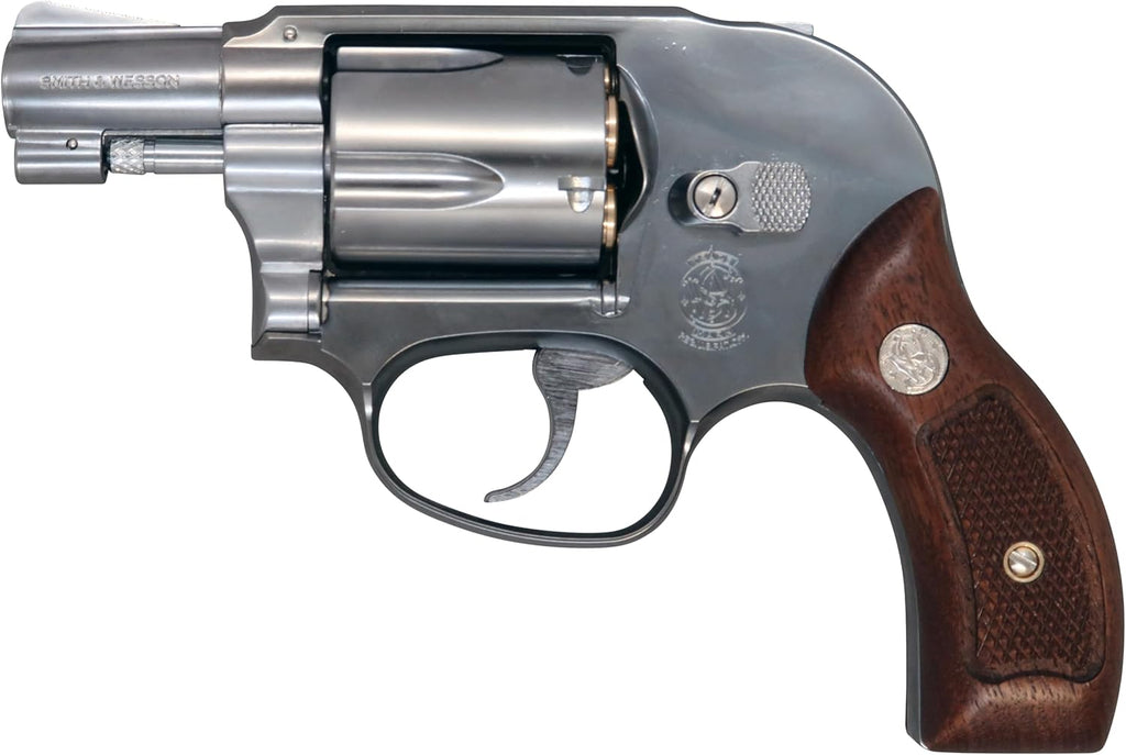 【マルシン】S&W M649 シルバーABS 木製サービスグリップ 6mmBB Xカート式ガスリボルバー（2025年3月19日新発売）