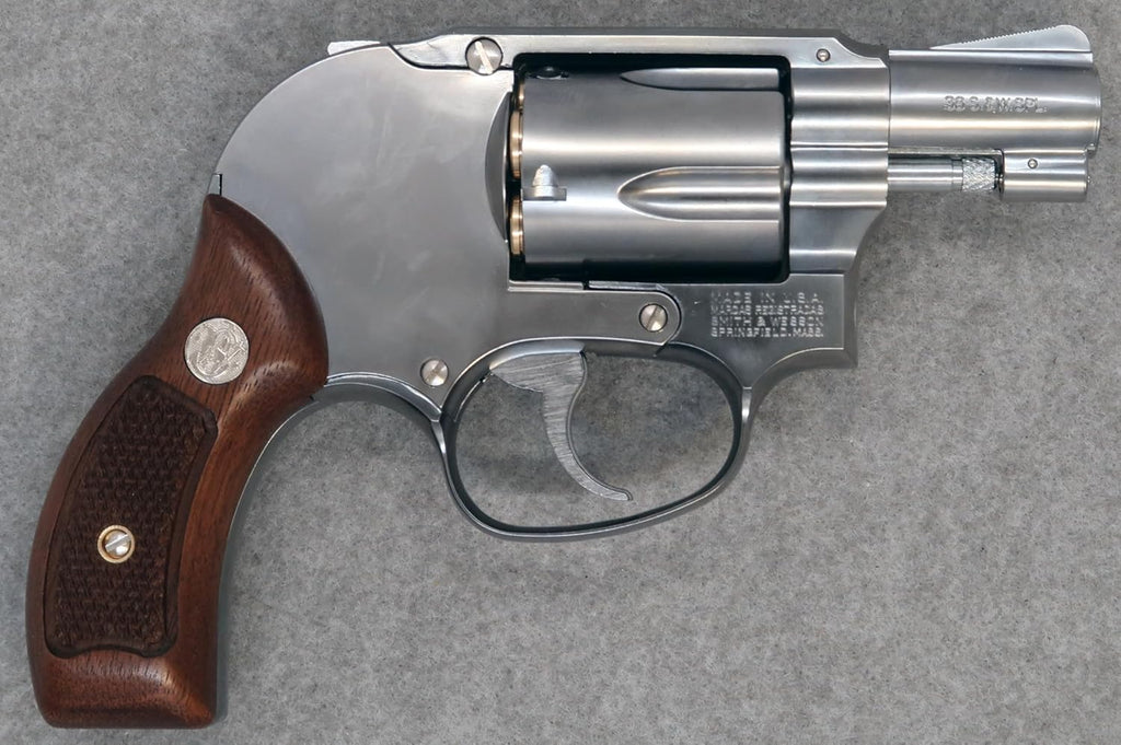 M649 【マルシン】S&W M649 シルバーABS 木製サービスグリップ 6mmBB Xカート式ガスリボルバー(2025年3月19日新発売 ...