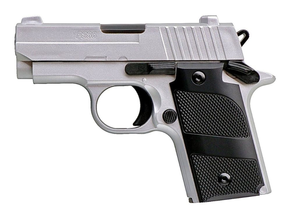【クラウンモデル】P238 SILVER Micro-Compact ハイランクエアー コッキングガン 10才以上用（2026年4月22日新発売）