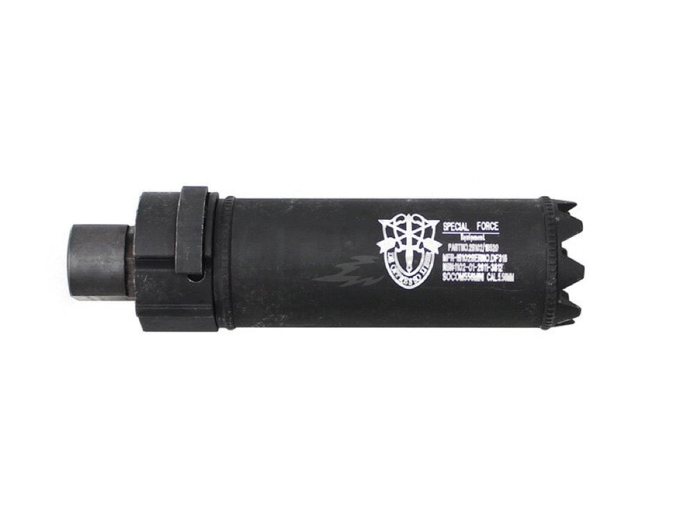 【5KU】SF SOCOM556-MINIスタイル Monster QDサイレンサー BK (14mm逆ネジ)