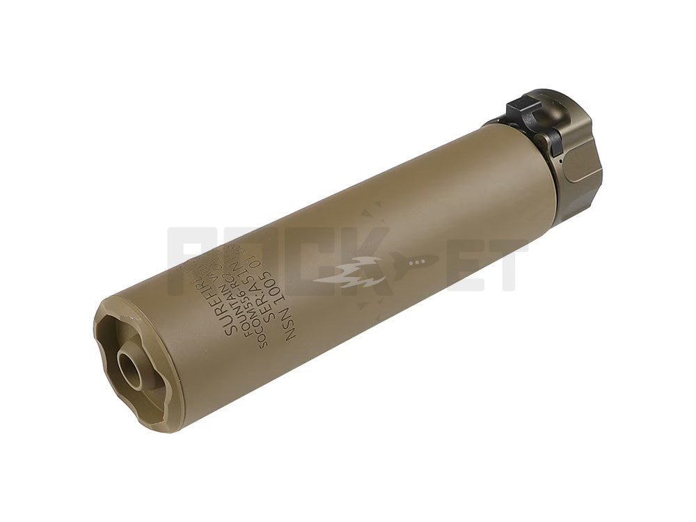 【5KU】SF SOCOM556-RC2タイプ サプレッサー DE [14mm逆ネジ]
