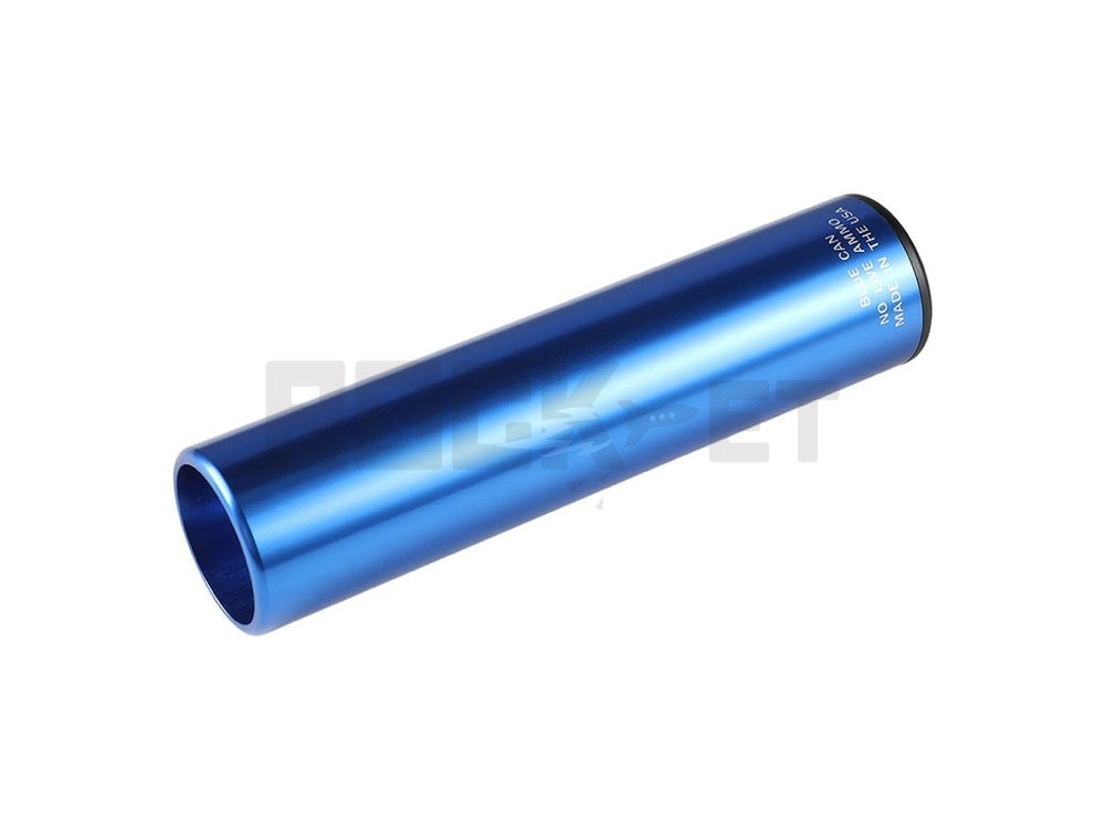 【5KU】Blue Canタイプ ダミートレーニングサイレンサー ( トレーサー搭載可/14mm逆ネジ) Lサイズ15.5cm