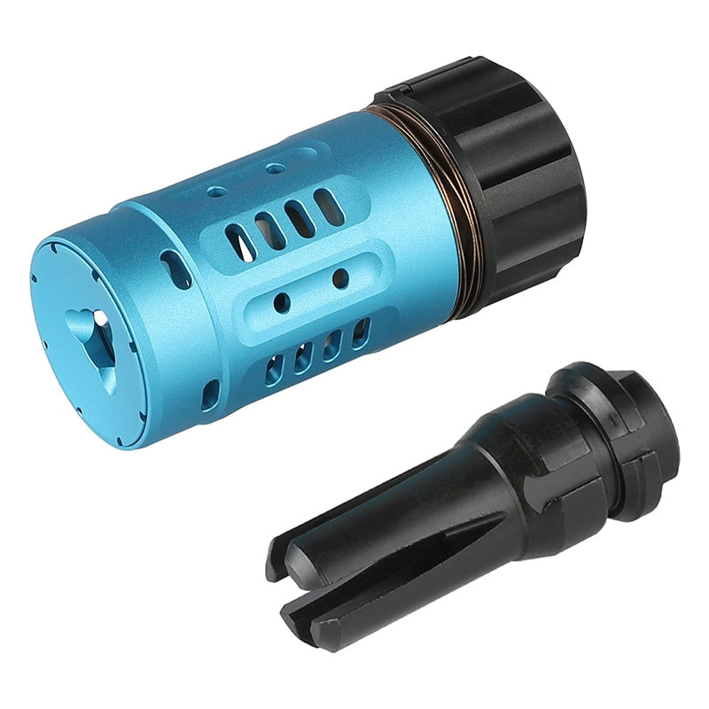 【5KU】Dead Air タイプ 訓練用 SANDMAN PYRO マズルブレイク KeyMoフラッシュハイダー レプリカセット 14mm逆ネジ 対応