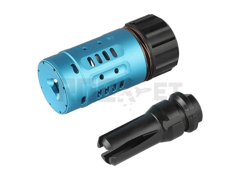 【5KU】Dead Air タイプ 訓練用 SANDMAN PYRO マズルブレイク KeyMoフラッシュハイダー レプリカセット 14mm逆ネジ 対応