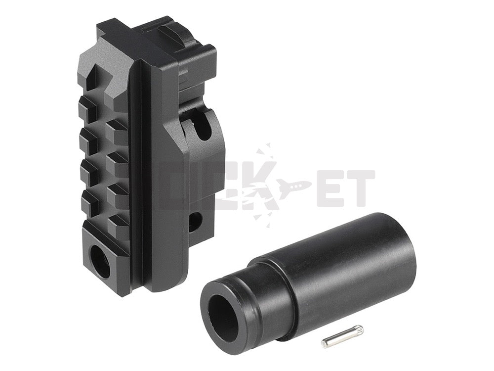 【5KU】M1913 (20mm Rail) Stock Adapter, Aluminum, Compatible with Archwick (B&T) APC9-K GBB SMG