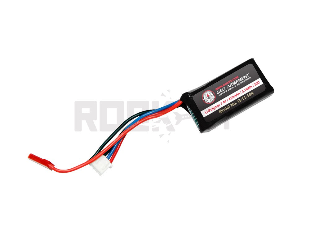 【G&G】7.4V 430mAh 3.18Wh Li-Po Battery for GMG42 Drum Magazine G-11-104
