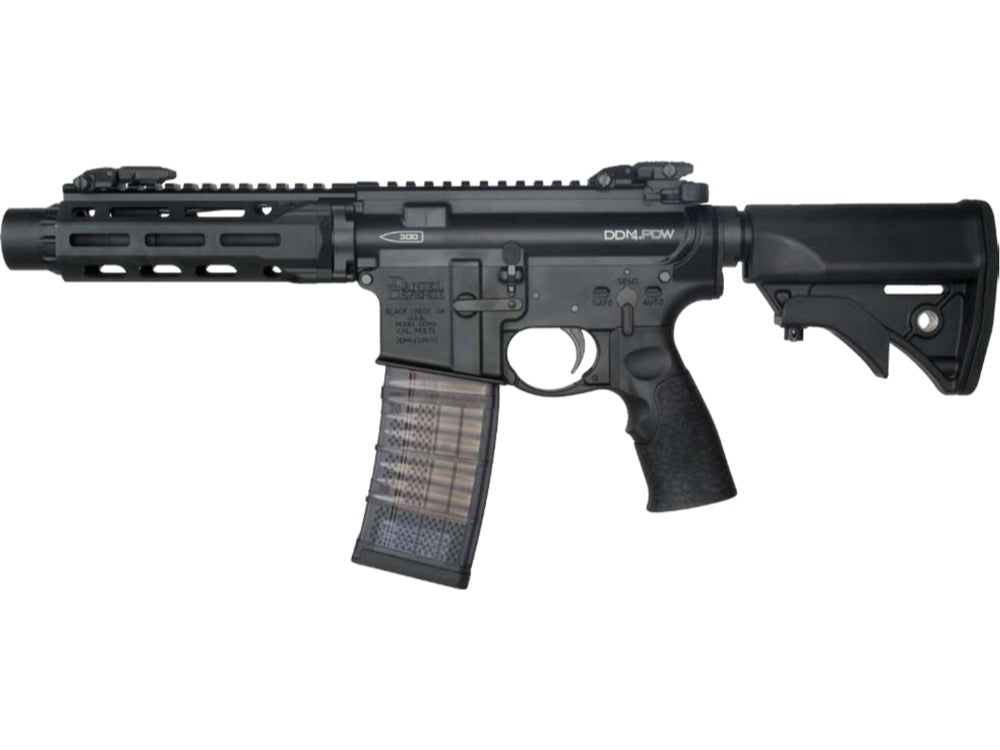 【T8 Airsoft】DDM4 PDW 300 BLACKOUT SBR ガスブローバックライフル（2025年10月7日販売）