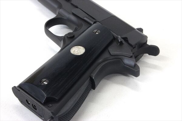 【PANDORA ARMS】ウッドグリップ｜ガバメント/45AUTO｜メダル/ブラック