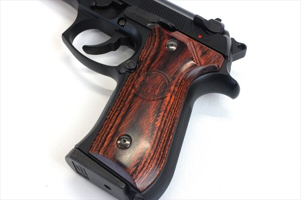 PANDORA ARMS Wood Grip for USM9/M9A1 with Smooth Logo (Brown