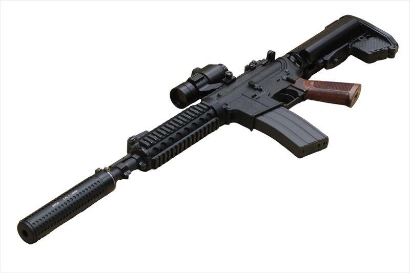 【PANDORA ARMS】ウッドグリップ｜M4A1｜チェッカー/ブラウン
