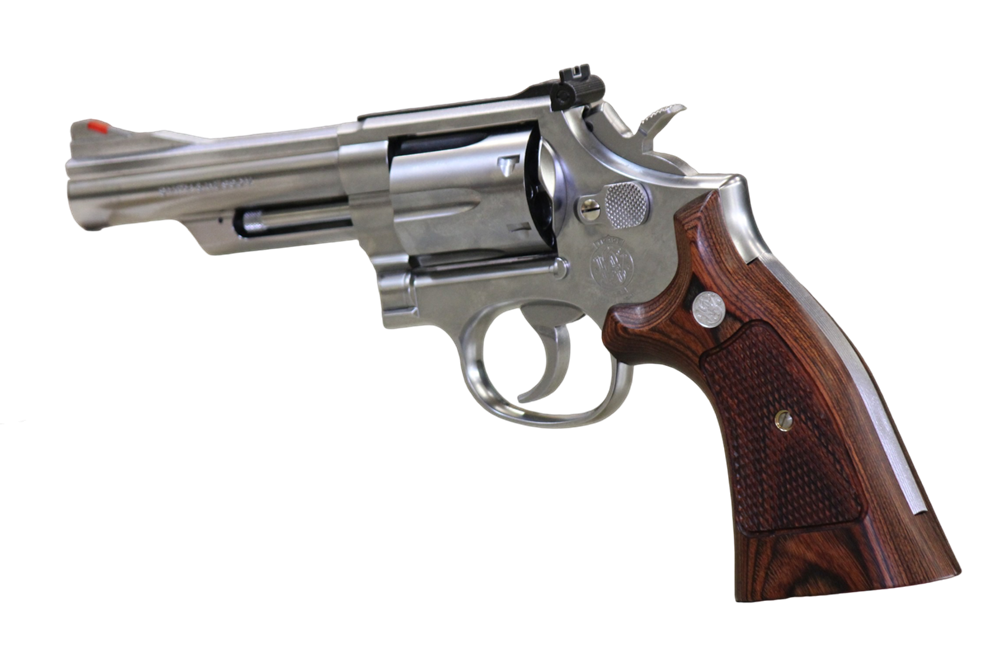 【PANDORA ARMS】ウッドグリップ｜タナカワークス社製 S&W M19（Kフレーム・スクエアバット）｜チェッカー/ブラウン
