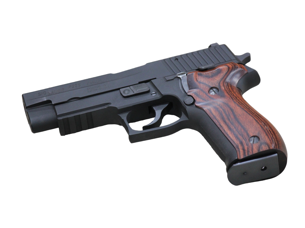 【PANDORA ARMS】ウッドグリップ｜KSC SIG P226R｜スムーズ/ブラウン