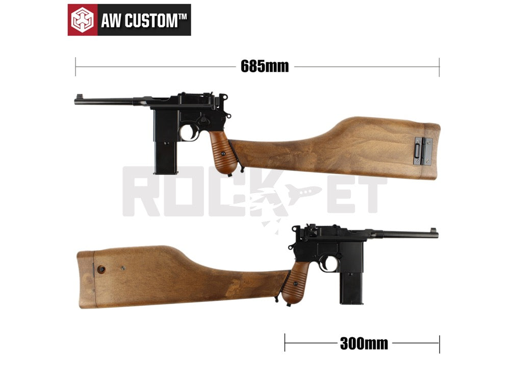 AW MAUSER M712 ガスブローバック フェイクウッド（ストック