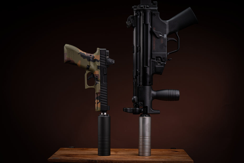 BCSW】SilencerCO omega 9K タイプ 9mm ダミーサイレンサーFDE