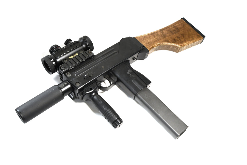 KM企画】マルイ電動ガン MAC10専用 ウッドストック+アダプターセット