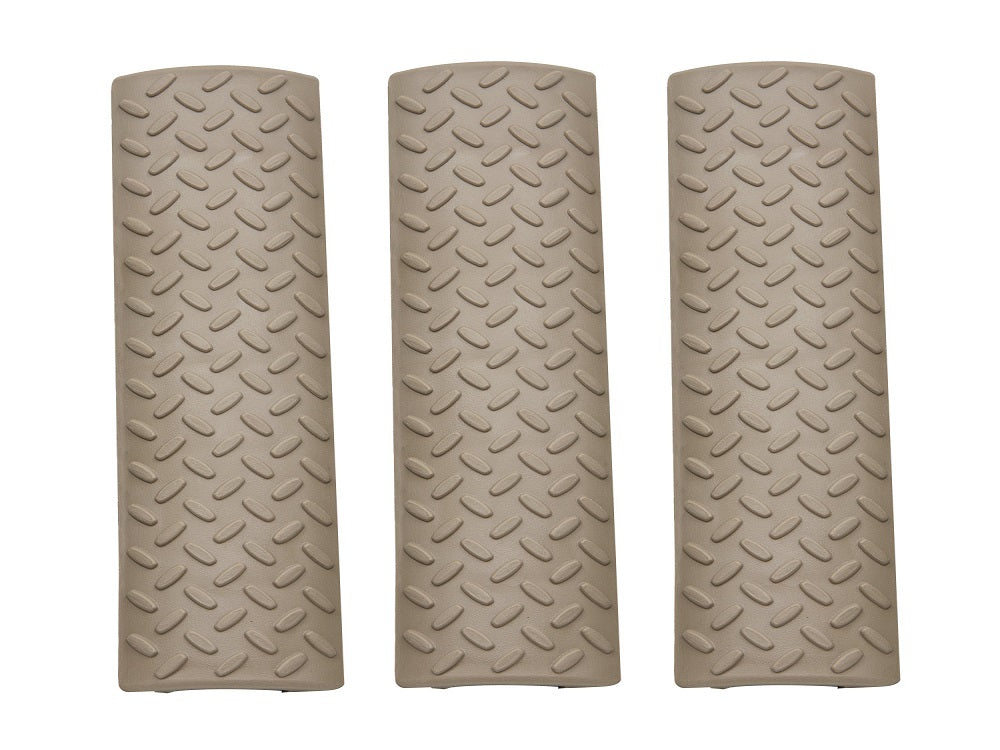 【ERGO】15-SLOT DIAMOND PLATE FULL RAIL COVERS – 3 PACK(Dark Earth)
