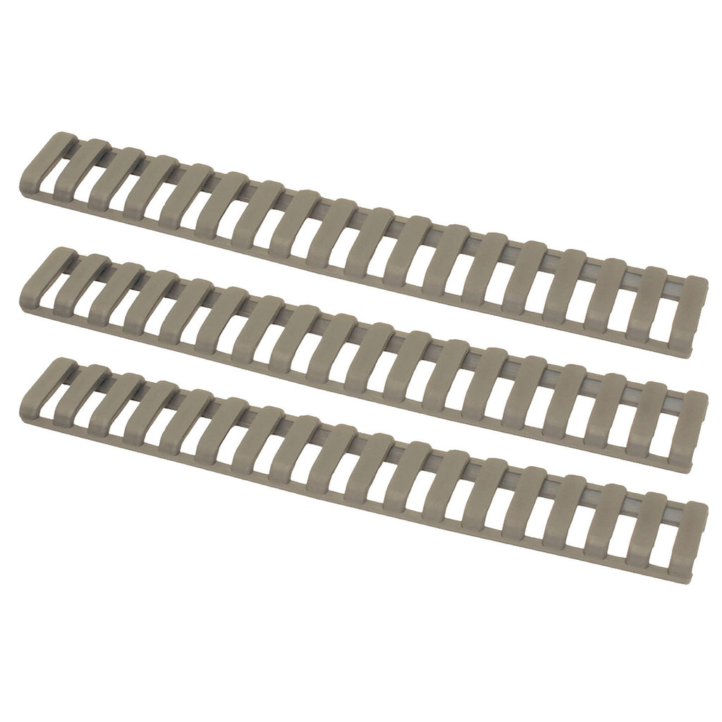 【ERGO】18-SLOT LOW-PRO LADDER RAIL COVER – 3 PACK(Dark Earth)