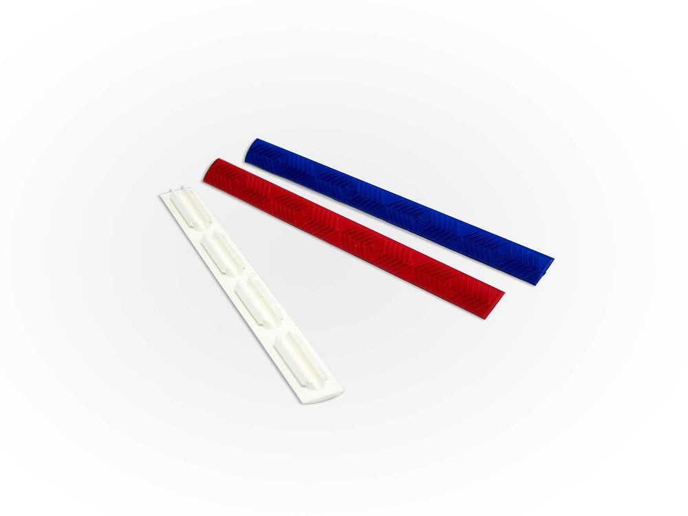 【ERGO】4-Slot M-LOK WedgeLok Rail Covers 3PK Red, White and Blue