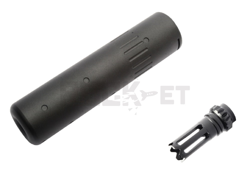 【G&G】Mock Suppressor for GK16 (14mm CCW) with Mock Flash Suppressor