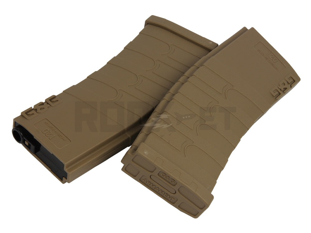 【G&G】120R Mid-Cap Magazine for GR16 Tan G-08-101-1