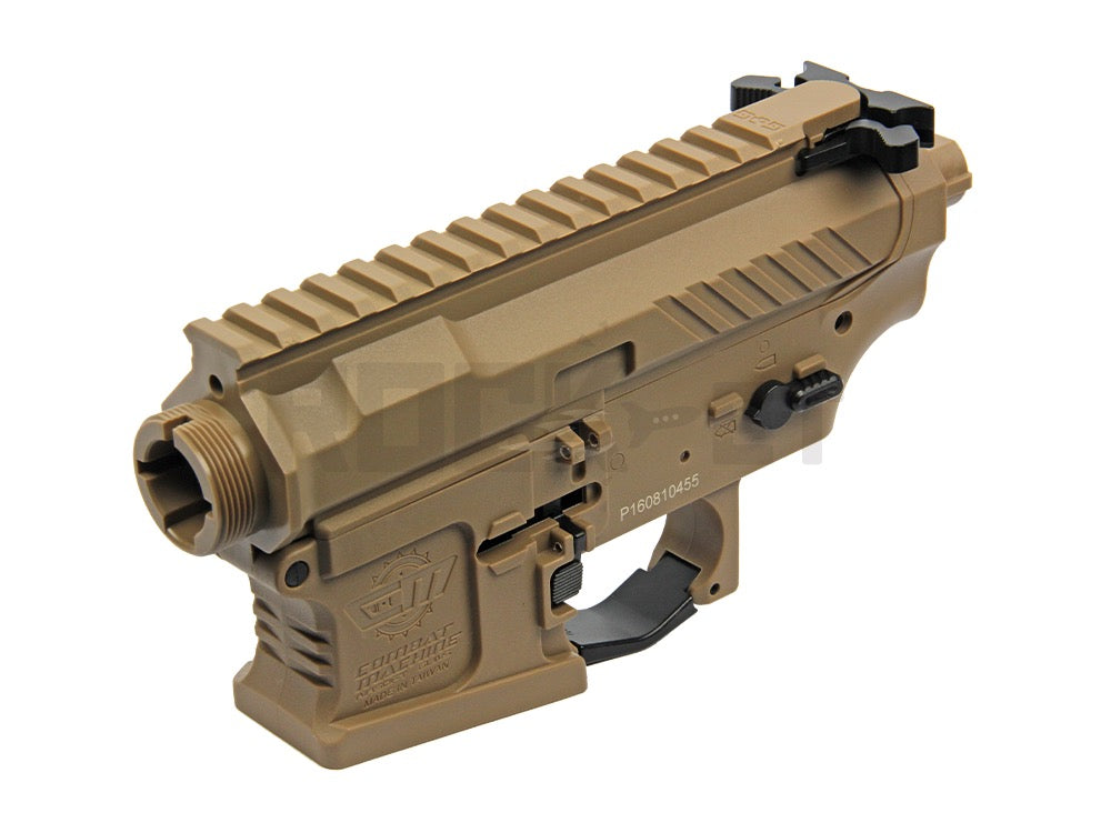 【G&G】CM16 SR Style Polymer Receiver Set TAN G-08-140-1