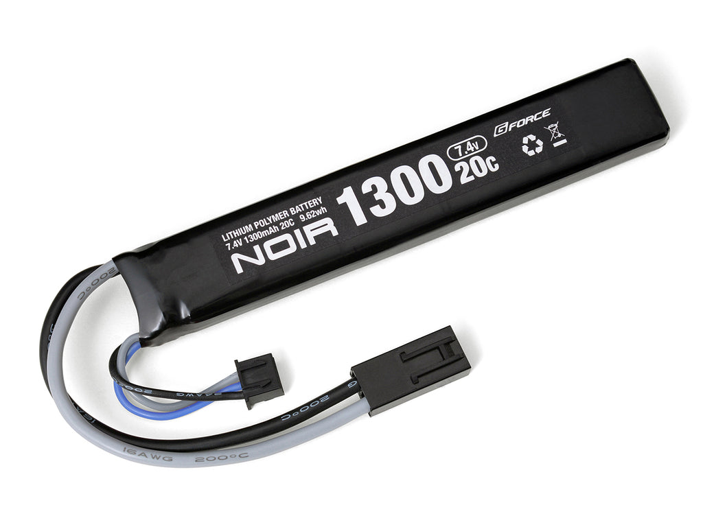 【G-FORCE】Noir LiPo 7.4V 1300mAh ストックイン スティックタイプ GFG903