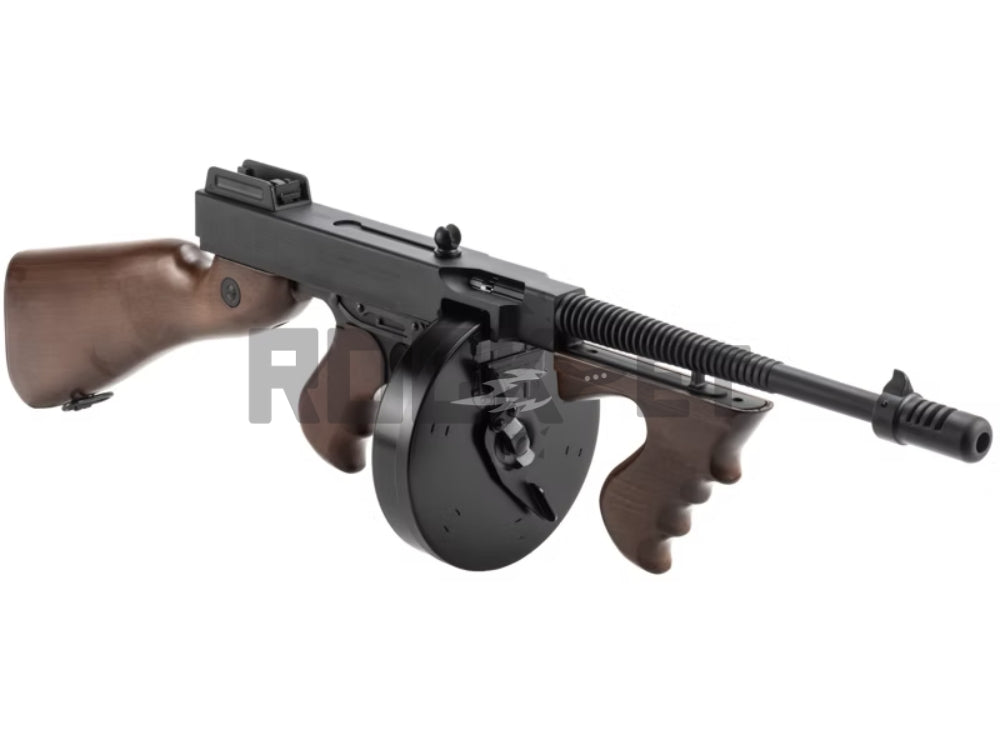 【King Arms】Thompson M1928 Chicago - Real Wood 電動ガン [JASG認定]（2026年9月17日発売予定・予約）