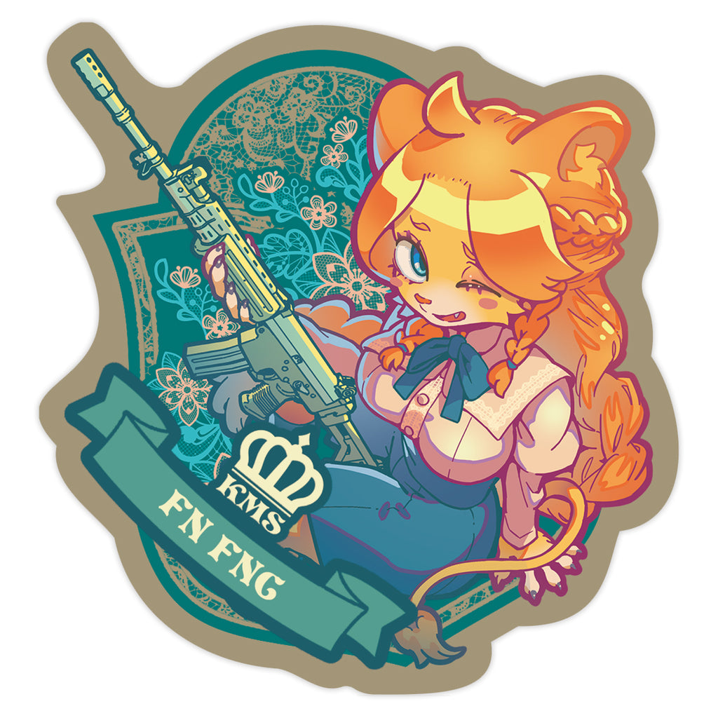 [King's Melon Soda] FN FNC x Lion Sticker
