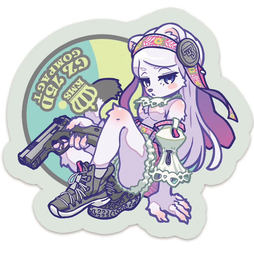 【King’s Melon Soda】CZ75D COMPACT x オコジョ ステッカー