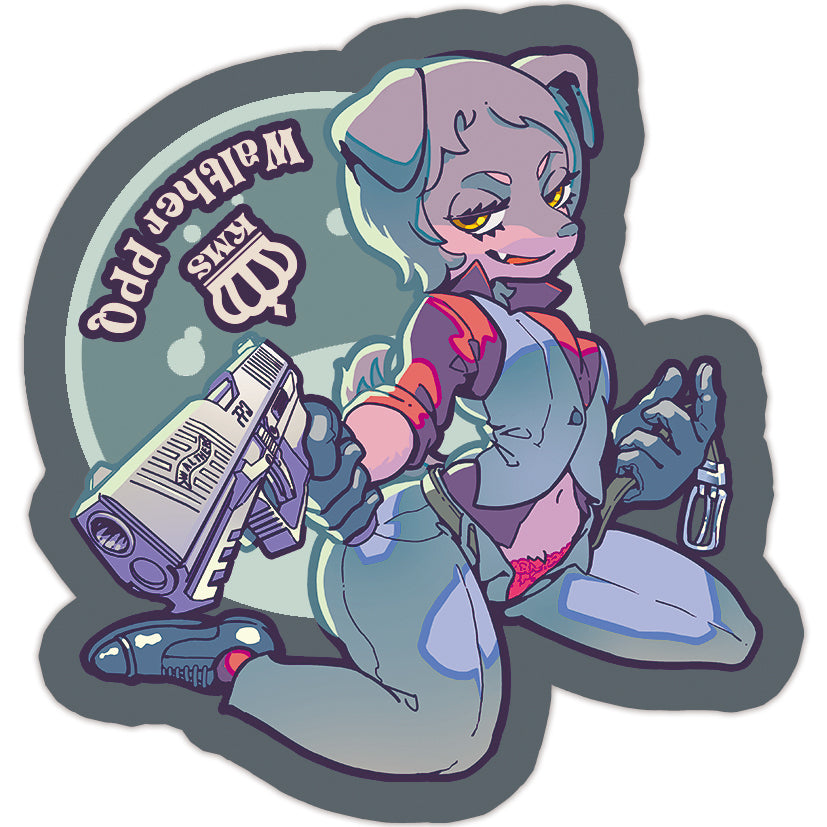 【King’s Melon Soda】Walther PPQ x ミニチュアピンシャー ステッカー