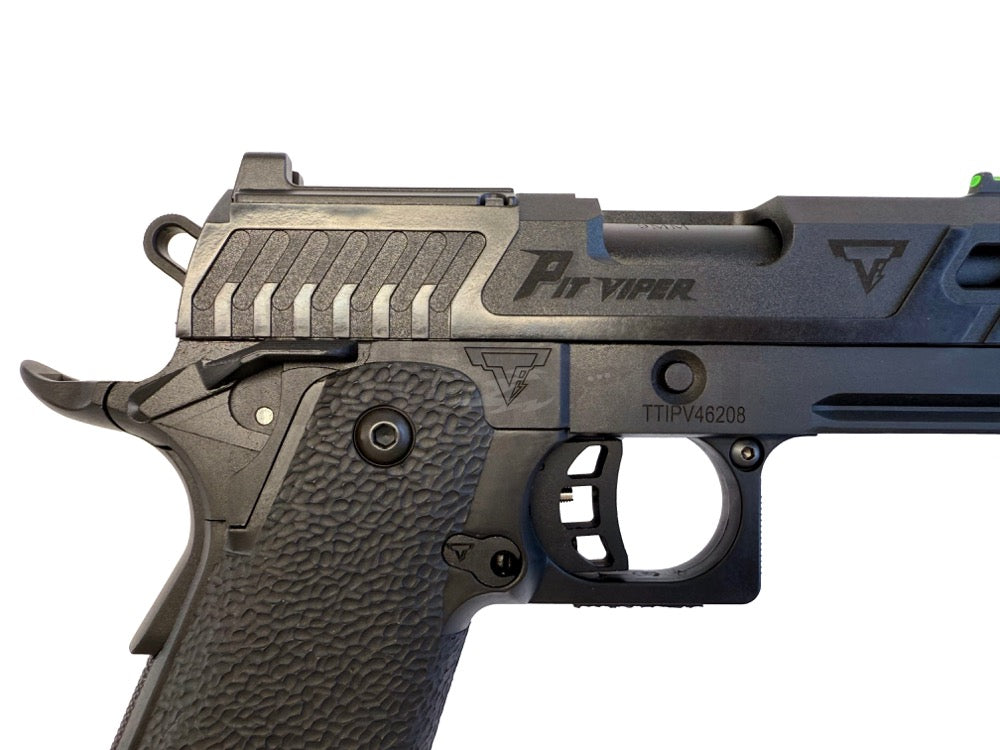NGS】BATON airsoft BT-SAND VIPER BK ”PIT VIPER深彫” リアル刻印